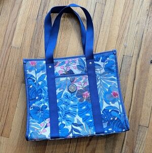 Lilly Pulitzer Tote | Breezy Aqua Best Fronds Forever | Rare Vaulted Print